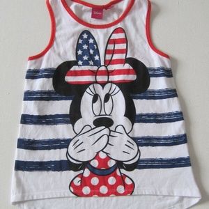 DISNEY Tank Top 10 12 L Minnie Mouse Singlet White